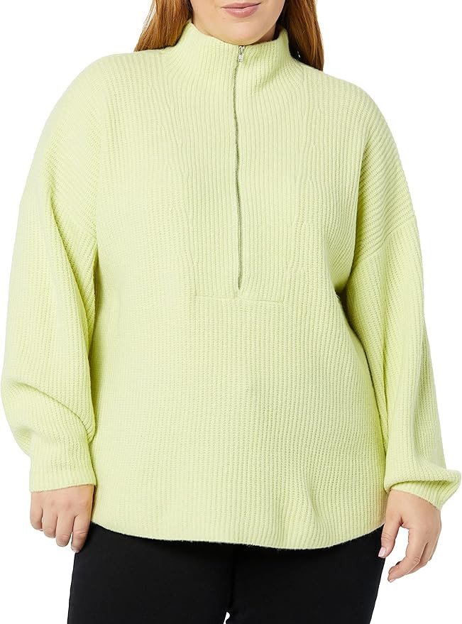 Amazon Essentials Women's Sweaters, Dressy Casual, Mid Gauge Stretch, Half Zip, Polo Collar | Amazon (US)