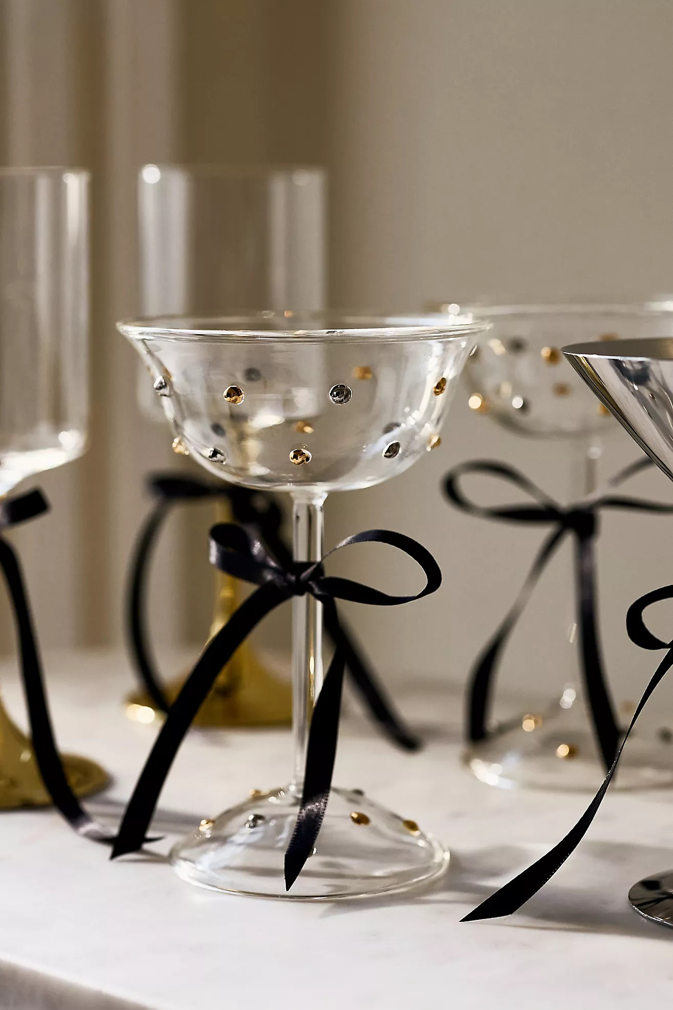 Miranda Coupe Glasses, Set of 4 | Anthropologie (US)