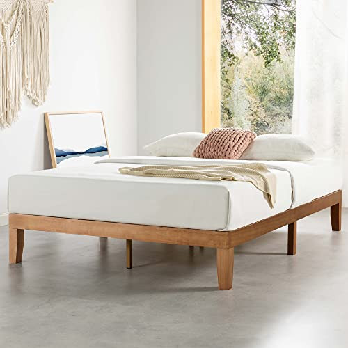 Mellow Naturalista Classic - 12 Inch Solid Wood Platform Bed with Wooden Slats, No Box Spring Needed, Easy Assembly, King, Natural Pine | Amazon (US)