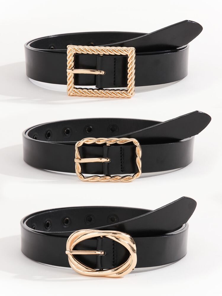 3 stuks geometrische gesp riem | SHEIN