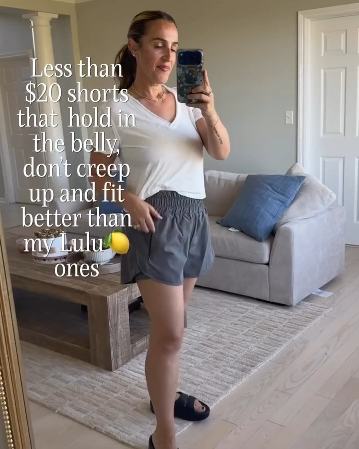Wearing a medium in all. Great athletic shorts that will leave you feeling confident and help you stay cool. 
#dupe #luludupe #athleticshorts 

 #LTKmomlife #LTKSeasonal #LTKActive