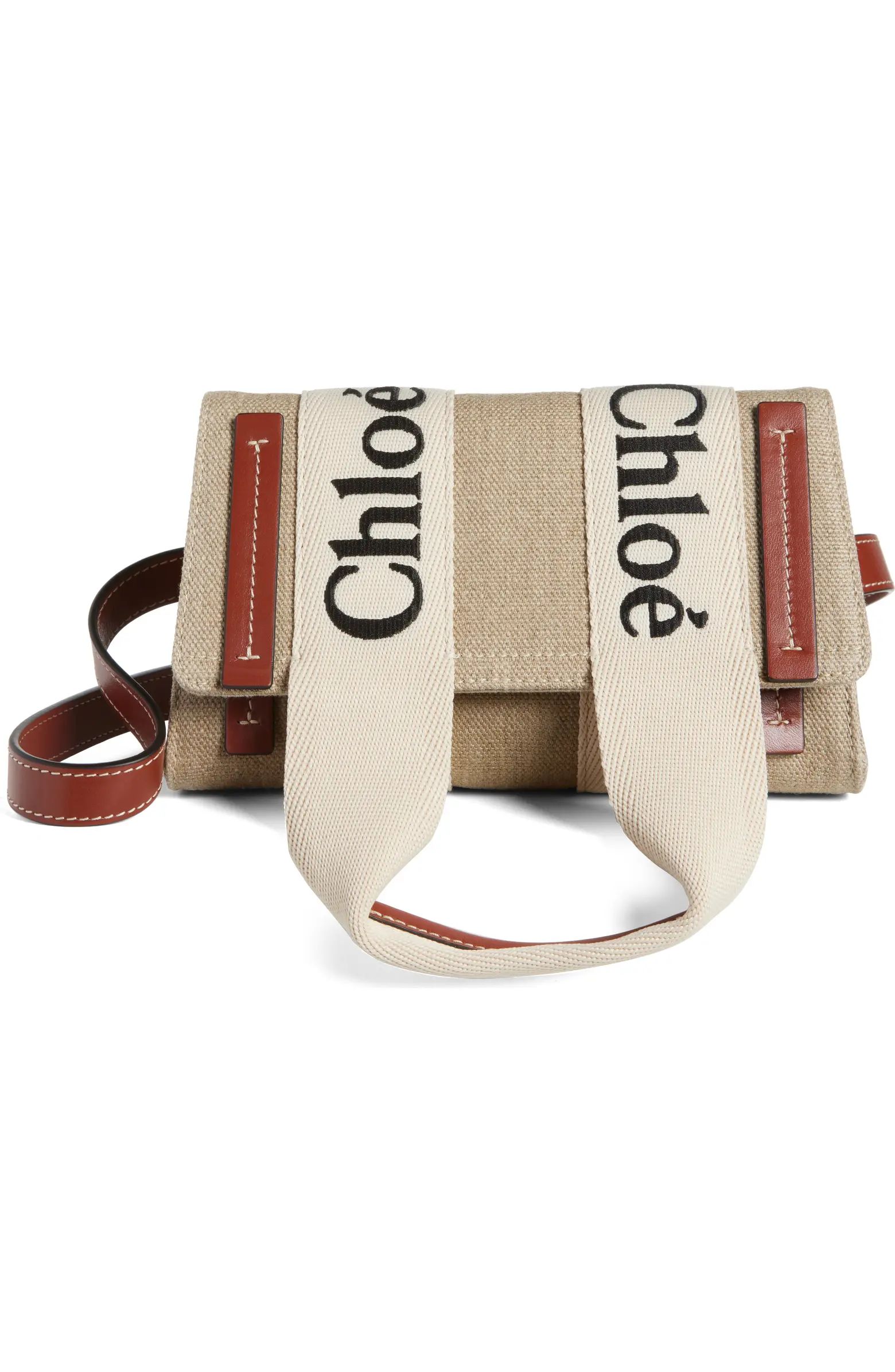 Chloé Small Woody Canvas Shoulder Bag | Nordstrom | Nordstrom