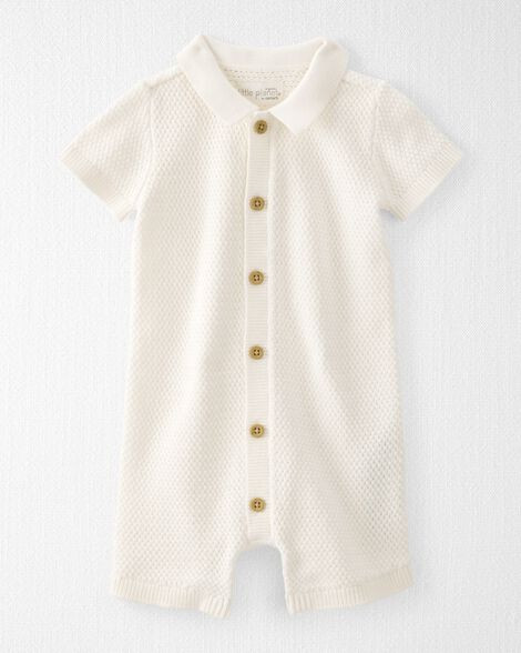 Baby Organic Cotton Sweater Knit Romper | Carter's Inc