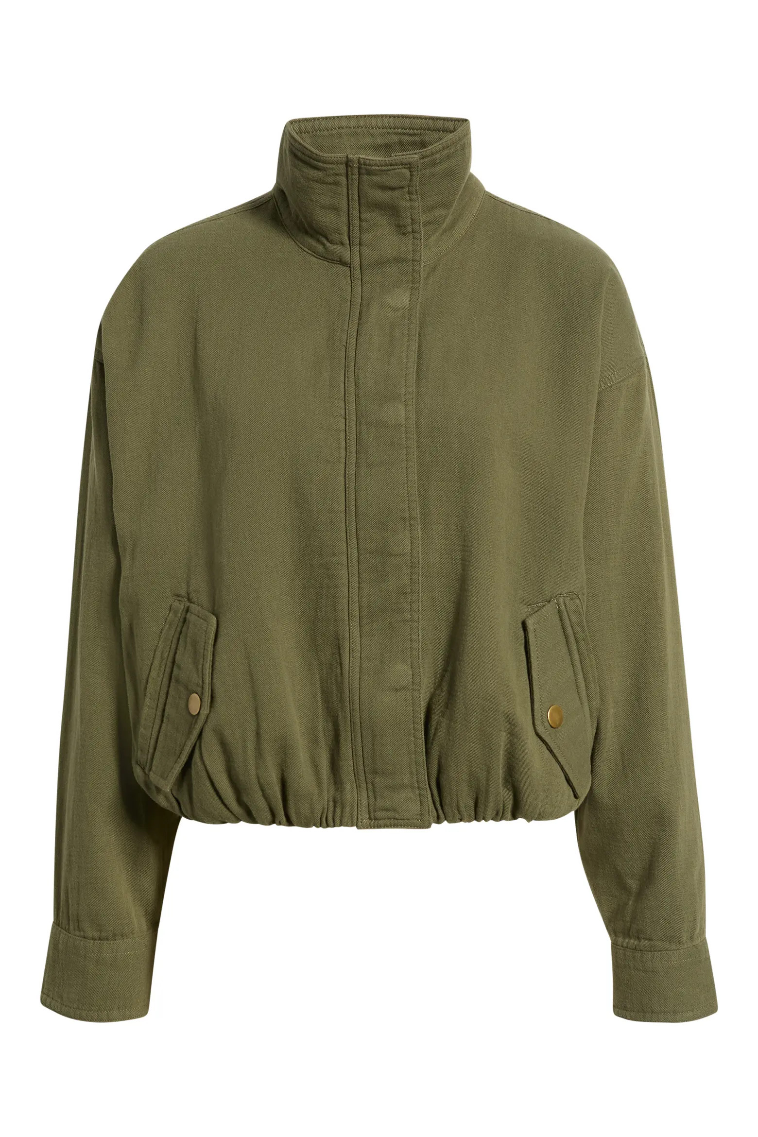 Bubble Hem Cotton Twill Jacket (Women) | Nordstrom | Nordstrom