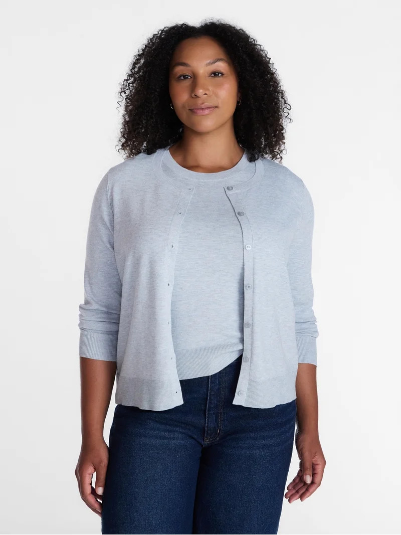 Time and Tru Women's Fine Gauge Sweater Shell, Lightweight, Sizes XS-XXXL | Walmart (US)