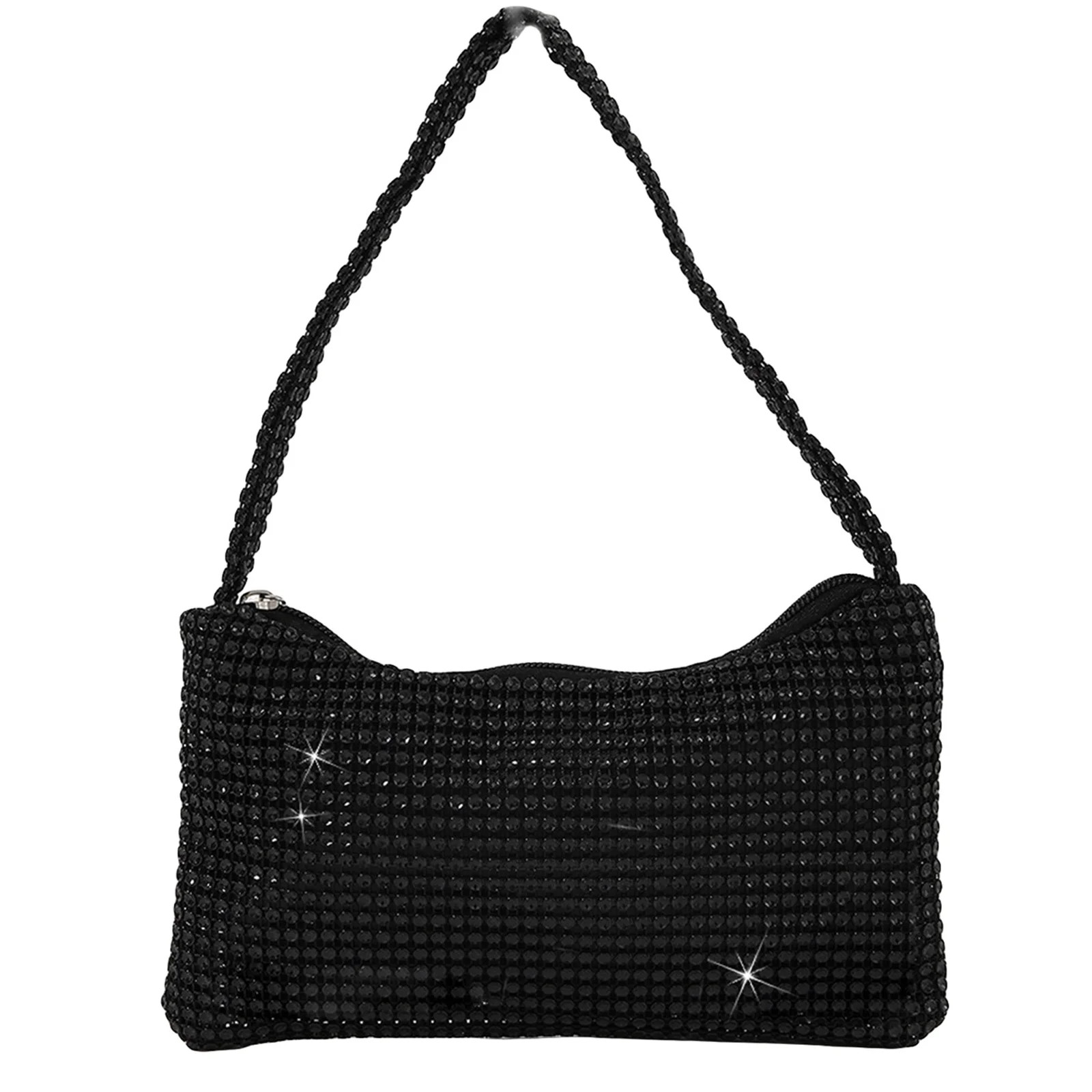 Women Evening Bags Rhinestone Clutch Purse Sparkly Cocktail Party Mini Handbag Cross Body Hobo Ba... | Walmart (US)