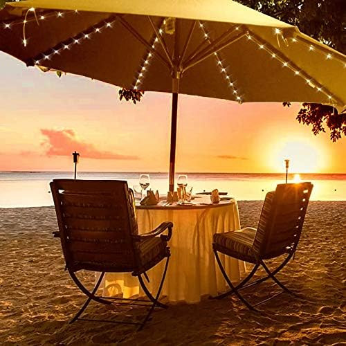 Patio Umbrella Lights with Remote Control, Outdoor Home Christmas Decor 8 Brightness Modes 104 LE... | Amazon (US)