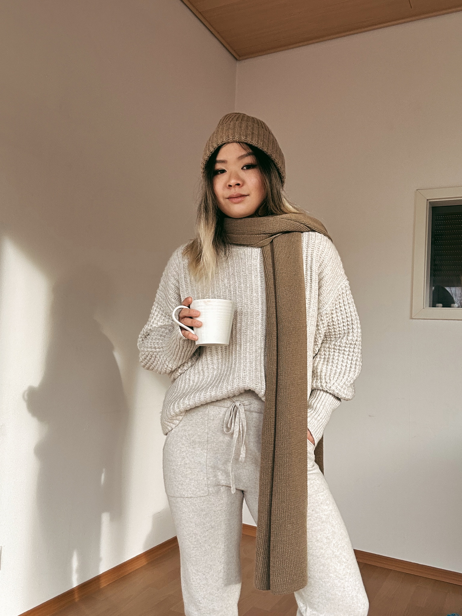 Cozy chic travel outfit perfect for airport to lounge. Everything I’m wearing is on sale at Splendid.com. I’m 5’1” petite and wear size XS in Splendid typically, but wearing size Small in all items pictured here for a more relaxed fit. ☁️

#LTKHoliday #LTKstyletip #LTKsalealert