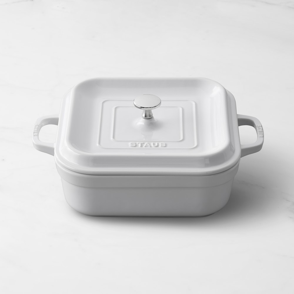 Staub Stoneware Square Covered Baker, 3.2-Qt. | Williams-Sonoma