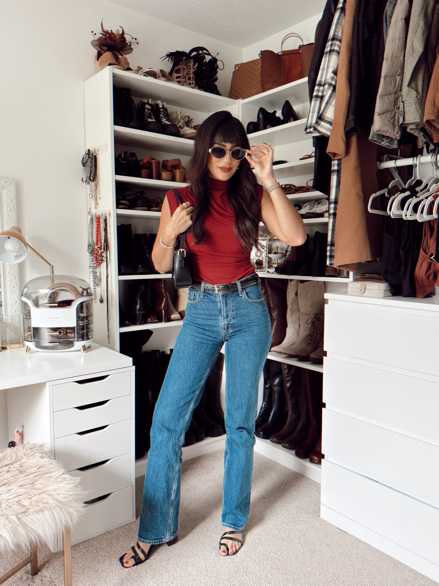 Burgundy top. Burgundy outfits, burgundy outfit, shirts, jeans, denim. 

#LTKSeasonal #LTKStyleTip #LTKFindsUnder50