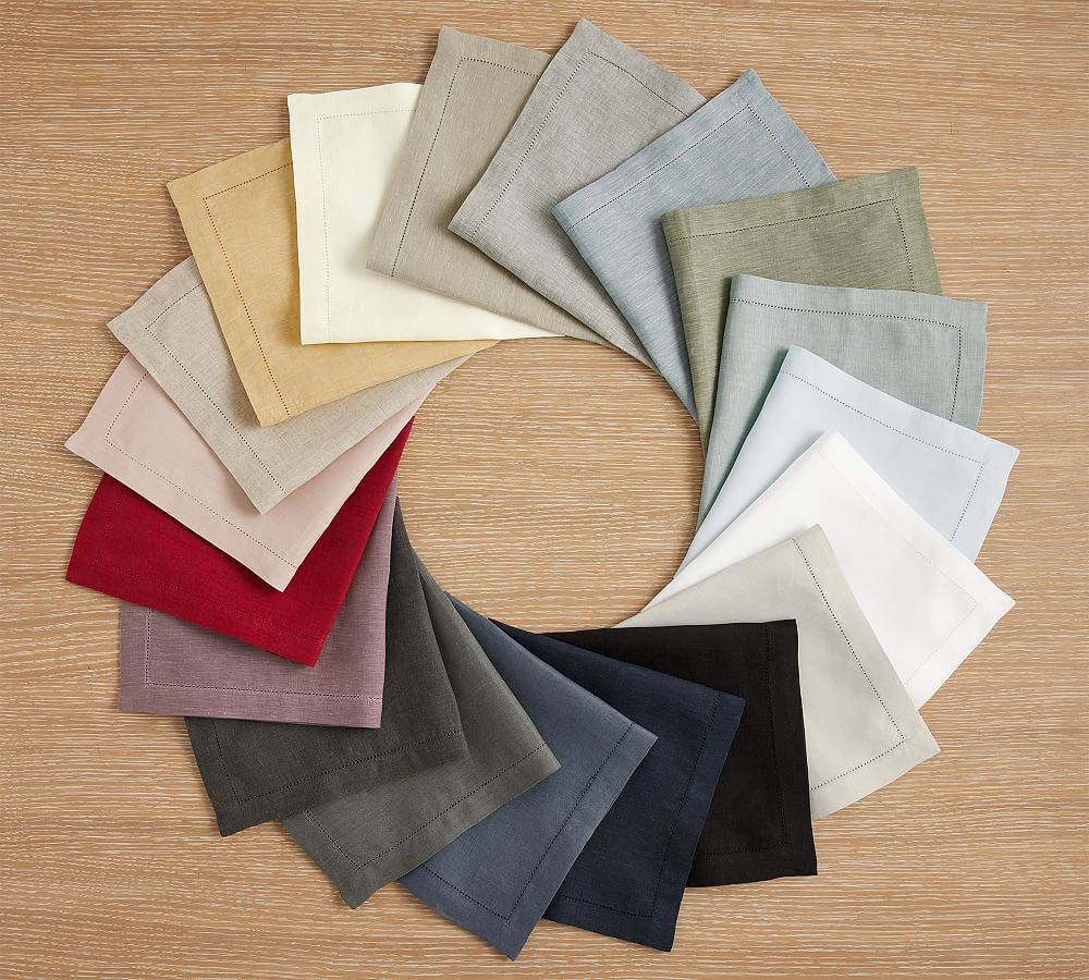 Belgian Linen Napkins - Set of 12 | Pottery Barn (US)
