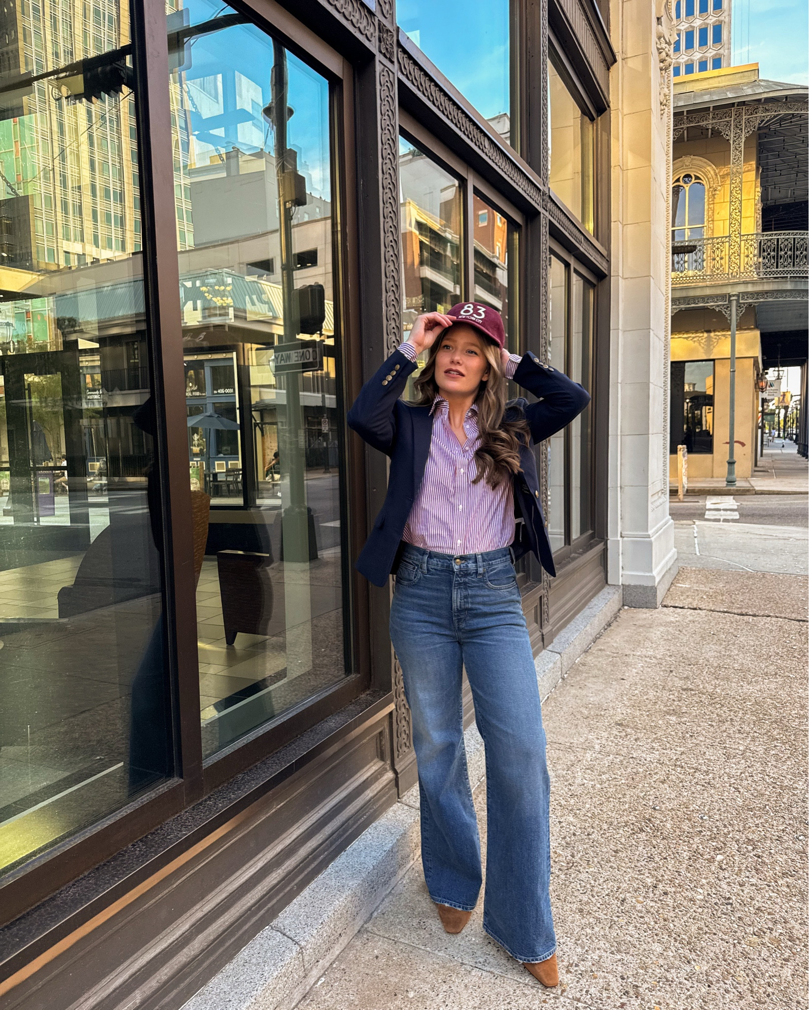 A golden Autumn in the city with @jcrew 🍂This is for the Autumn girlies who romanticize crisp mornings on the Upper West Side—where the air smells like a well-read book and fresh bagels. Where a brisk walk through tree-lined streets, with golden leaves and charming townhomes, feels like a nostalgic scene from You’ve Got Mail. This is for the ladies who believe a walk through Riverside Park is incomplete without a rollneck sweater, a warm latte, and maybe… just maybe… a bouquet of freshly sharpened pencils. For the ones always looking for an opportunity to wear their suede loafers and ruffle socks. This is for the ladies who love an outfit that is classic, intelligent, and effortlessly chic—just like Kathleen Kelly. For my fellow Fall girlies who always find themselves  reaching for a timeless staple when getting dressed: corduroy jackets, classic navy blazers, a good graphic tee, vintage-wash denim and all the cozy knit sweaters. Layered skirts and cardigans? The perfect outfit for bookshop browsing and mornings at the farmers market. This is for those who know that good style, like a good story, stands the test of time. A little bit Ivy League. A little bit bookstore owner. Always romantic with a dash of nostalgia. This is for you, my Autumn girlies—living your best lives one crisp, golden hour stroll at a time. 🍂

#injcrew #ad

fall fashion, jeans, womens fashion, ootd, new york style, cardigan, sweater, rollneck sweater, denim, straight leg jeans, suede boots, ball cap, new england autumn, city style, ivy league, preppy, timeless, classic, college outfit, mom outfit, cropped jacket, loafers, 


#LTKFindsUnder100 #LTKSaleAlert #LTKStyleTip