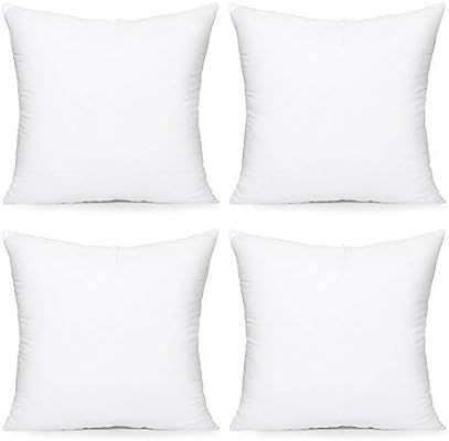 Acanva Throw Pillow Inserts 22" x 22" Decorative Stuffer Soft Hypoallergenic Polyester Couch Squa... | Amazon (US)