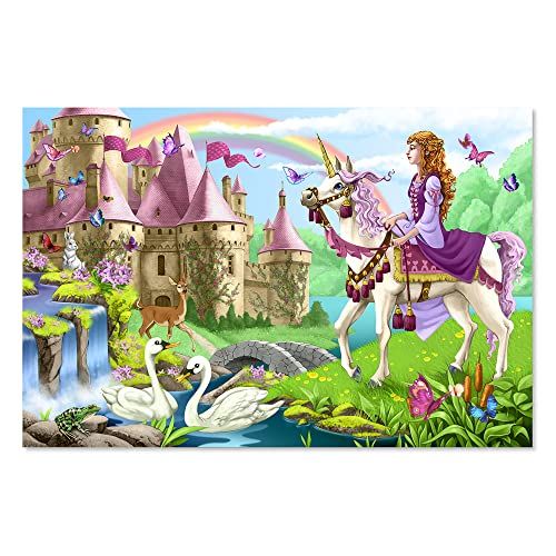 Melissa & Doug Fairy Tale Castle Jumbo Jigsaw Floor Puzzle (48 pcs, 2 x 3 feet) | Amazon (US)