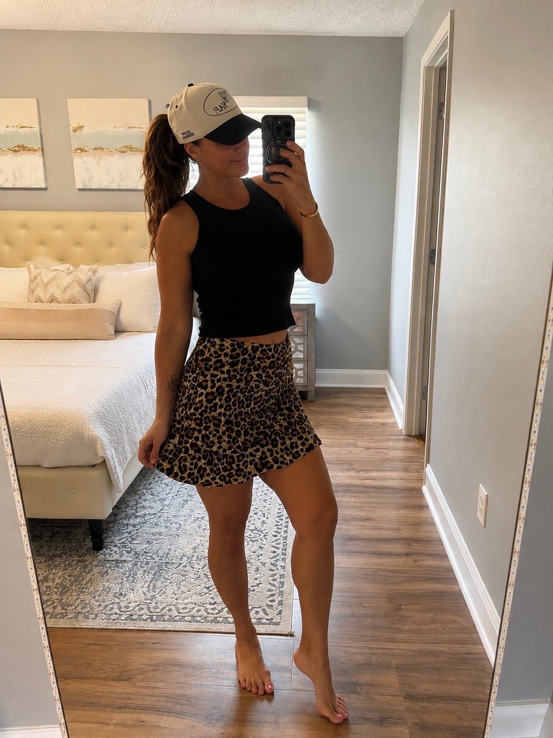 This skort is technically a swim skirt, but I wear it all the time on the daily. I’m in a size medium.

#LTKSeasonal #LTKActive #LTKootd