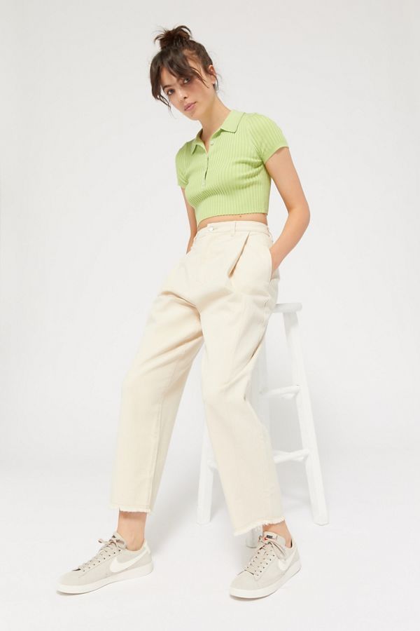 BDG Pleated Wide Leg Trouser Jean | Urban Outfitters (US and RoW)
