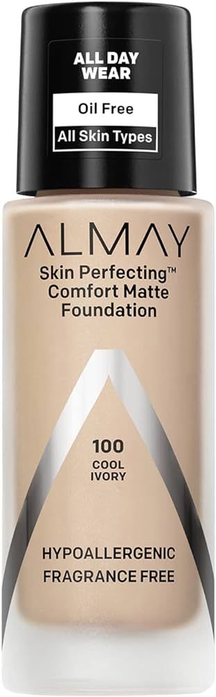 Almay Skin Perfecting Comfort Matte Foundation, Hypoallergenic, Cruelty Free, -Fragrance Free, De... | Amazon (US)