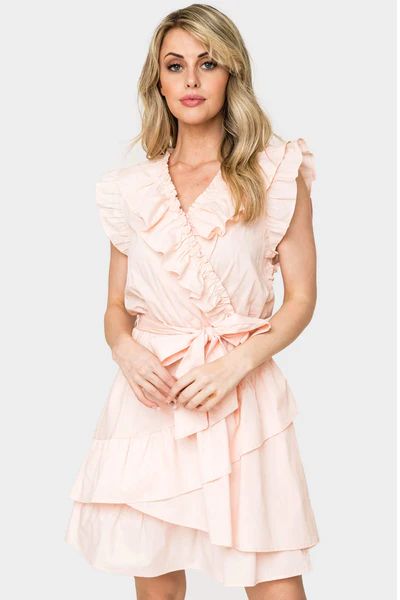 Ruffles for Days Wrap Dress With Belt | Gibson