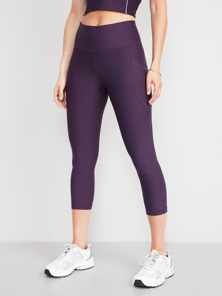 High-Waisted PowerSoft Crop Leggings | Old Navy (US)