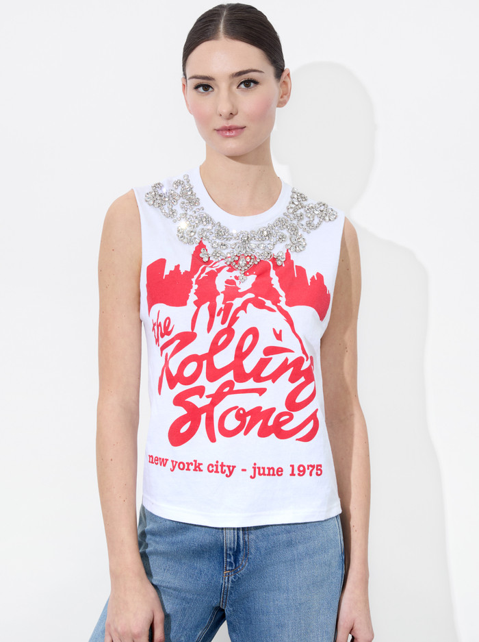 MICAH EMBELLISHED MUSCLE TANK | Alice + Olivia