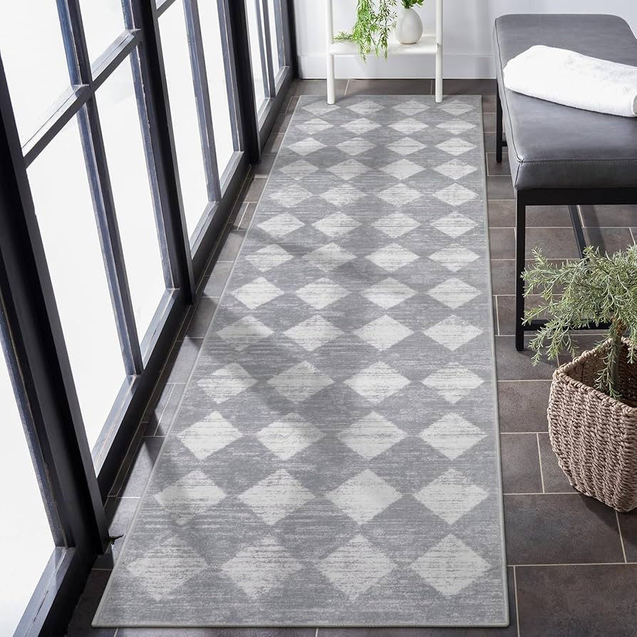 Lahome Moroccan Trellis Runner Rug - 2x8 Kitchen Runner Rugs Non Skid Washable, Runners for Hallw... | Amazon (US)