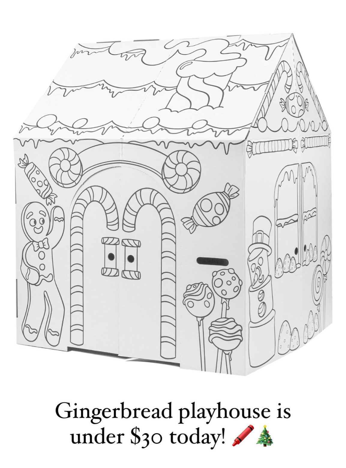 Gingerbread playhouse!🖍️🎄
Coloring house
Kids playhouse
Christmas play house 

#LTKSeasonal #LTKFamily #LTKKids