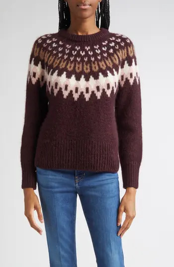 Veronica Beard Anne Fair Isle Alpaca Blend Sweater | Nordstrom | Nordstrom