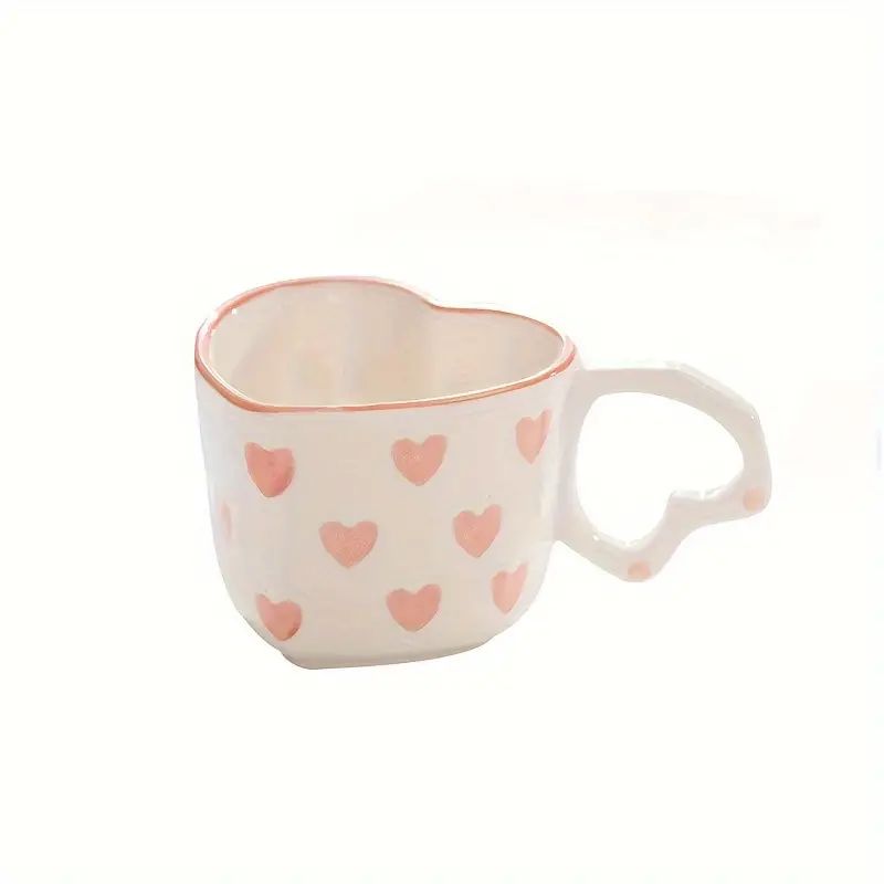 1pc, Creative Cute Girl Water Cup With A Fresh Hand-painted Love Heart Coffee Cup Saucer, Undergl... | Temu Affiliate Program