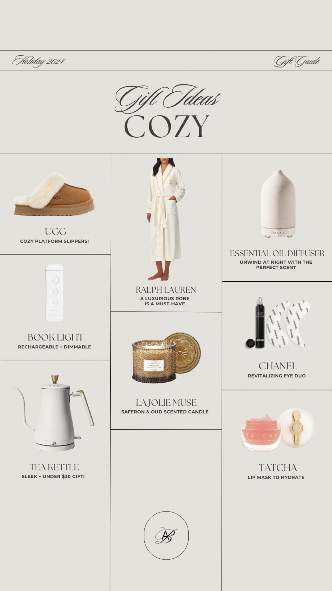 Cozy gift ideas! ✨

Self-care gifts, skincare, lip care, Ugg, slippers, cozy gifts, cozy robe, gifts for her, candle, holiday gift guide, Christmas gifts, tea kettle, home gifts, book light, reading light, gifts for mom, gifts for sister, diffuser, cozy slippers, women’s gifts, Chanel skincare, under-eye patches, lip mask, gifts under $50, beauty gifts

#LTKGiftGuide #LTKHoliday #LTKCyberWeek