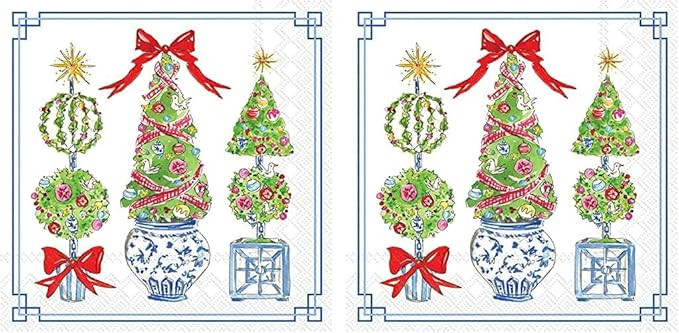 Boston International Rosanne Beck Winter Holiday Christmas IHR 3-Ply Paper Napkins, 20-Count Lunc... | Amazon (US)