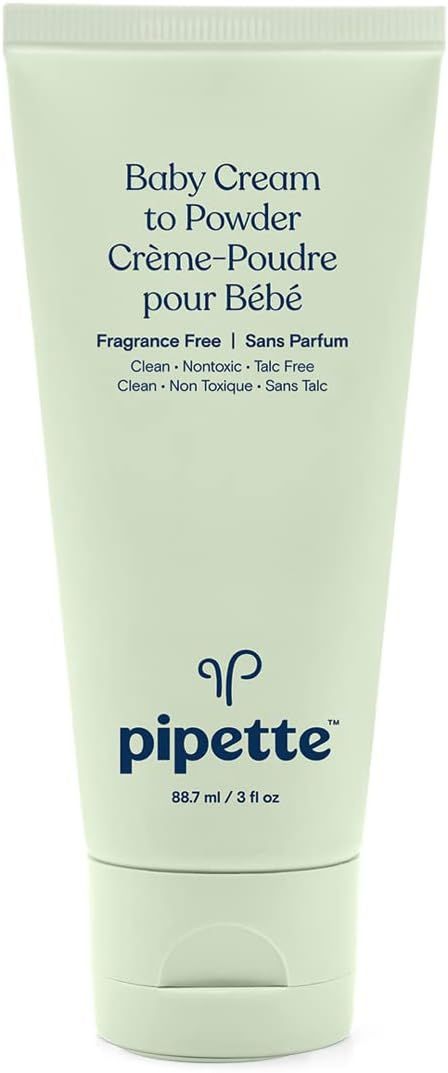 Pipette Baby Cream to Powder - Talc-Free Baby Powder, Keep Baby's Skin Happy, Squalane Helps Rest... | Amazon (US)