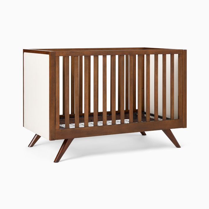 Wright Upholstered Convertible Crib | West Elm (US)