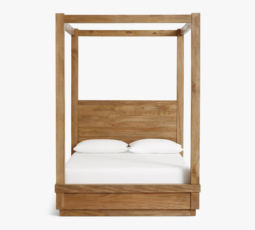 Oakleigh Canopy Bed, Heirloom Wheat, King | Pottery Barn (US)