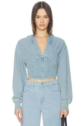 Jeanius Zip Up Hoodie in Indigo1157 | Revolve Clothing (Global)