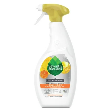 Seventh Generation Disinfecting Spray Multi Purpose Cleaner Lemongrass Citrus 26 oz | Walmart (US)
