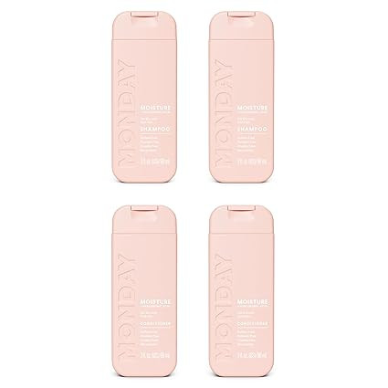 Monday Haircare Moisture Shampoo & Conditioner Travel Pack - 3oz, 90ML Travel Kit (2 x Shampoo,2 ... | Amazon (US)