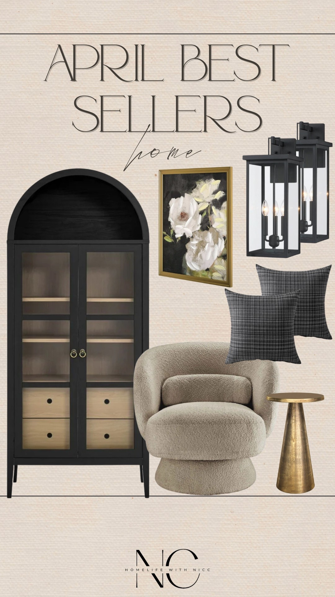 My April best sellers for home decor! 
Arched cabinet 
Accent chair
Accent table 
Wall Art
Outdoor lighting
Outdoor pillows
#bestsellers #homedecor #neutraldecor #homerefresh #springrefresh #archedcabinet #neutralhome

#LTKSeasonal #LTKHome #LTKStyleTip