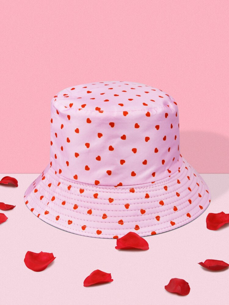 Heart Pattern Bucket Hat | SHEIN