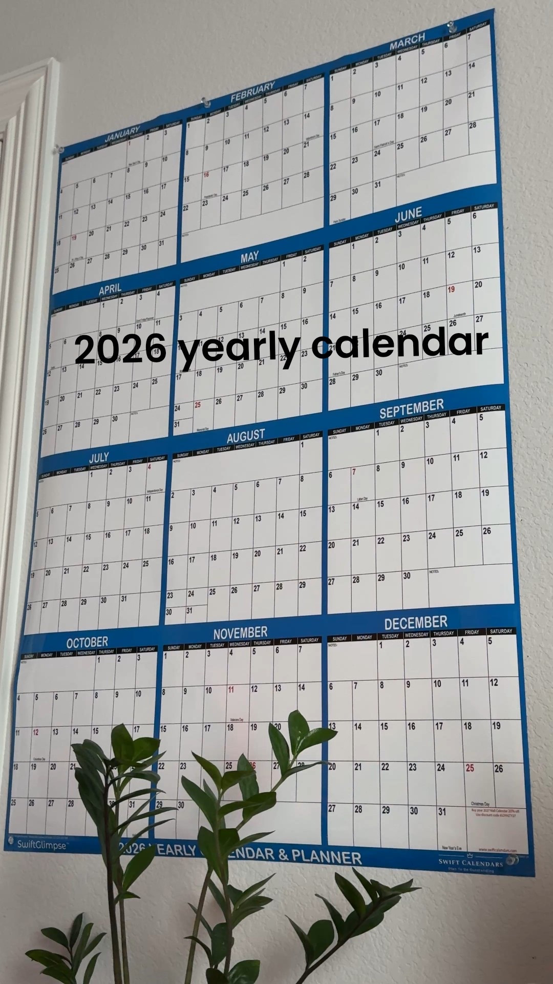 Yearly calendar 
