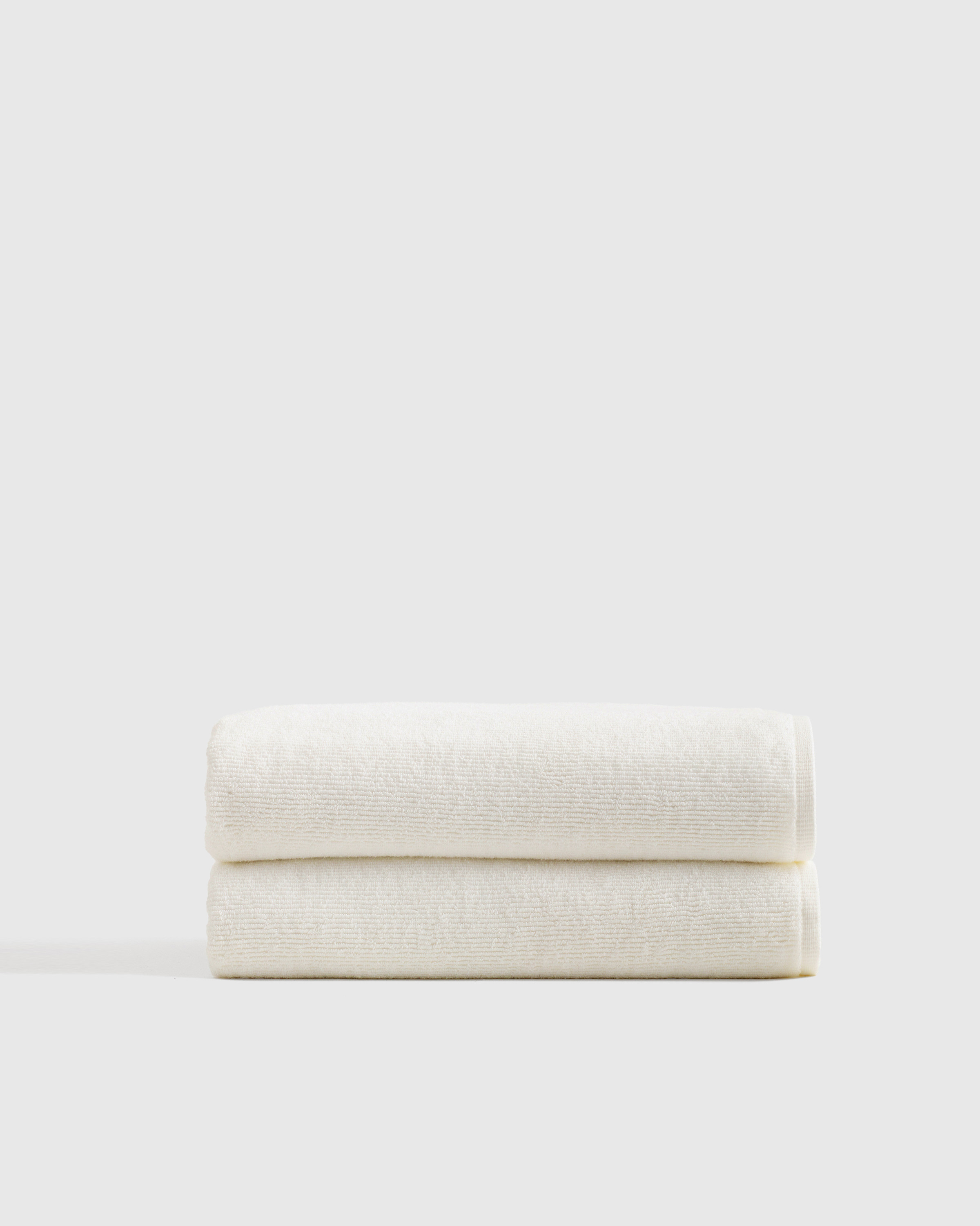 Quince | Turkish Ribbed Quick Dry Bath Towel in Ivory | Quince