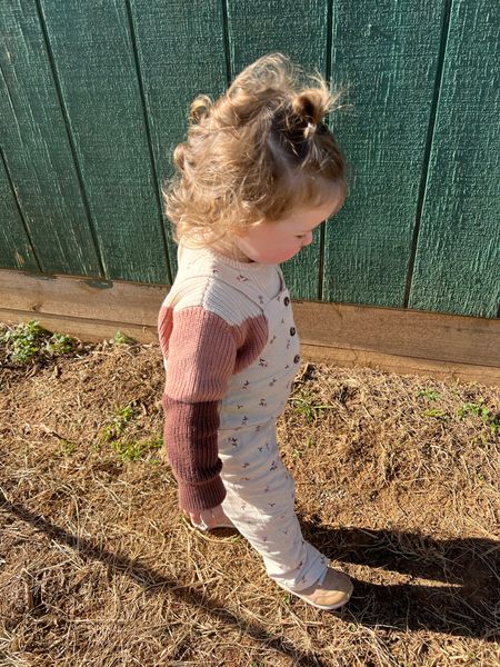 Baby girl fall outfit with sweater and overalls. 

#LTKkids #LTKbaby #LTKfamily