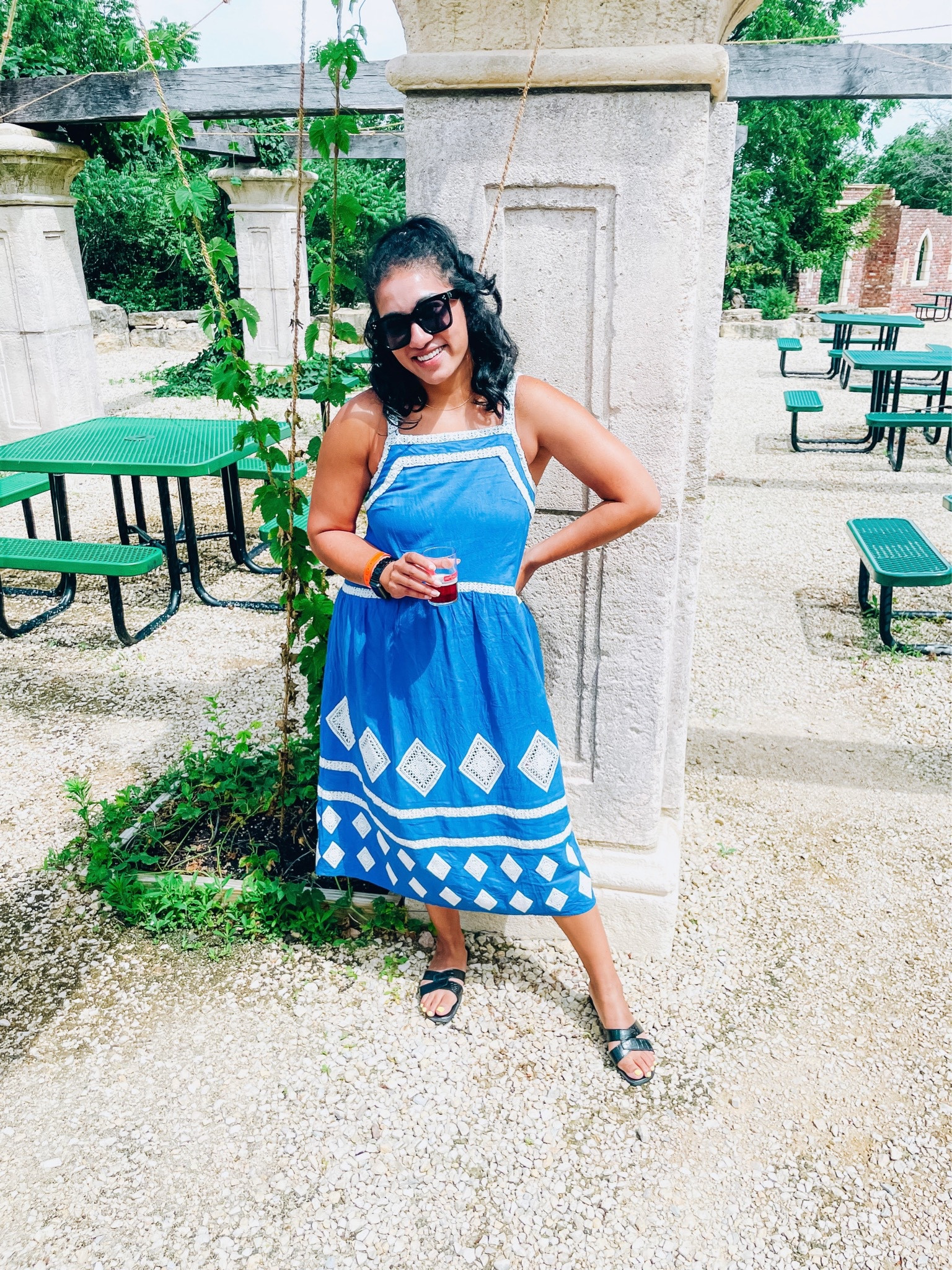 Blue and white dress 
Farm rio 
Dresses on sale 
Crochet dress


#LTKsalealert #LTKstyletip #LTKSeasonal