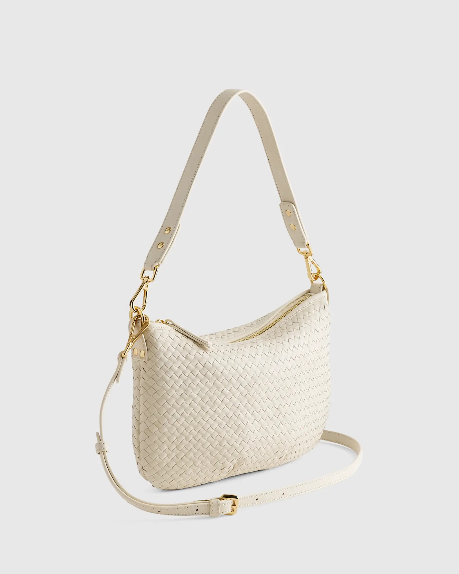 Italian Handwoven Leather Mini Shoulder Bag | Quince