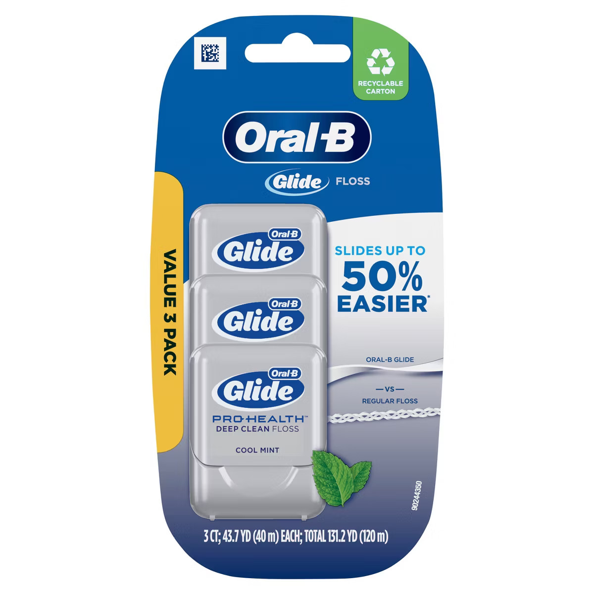 Oral-B Glide Pro-Health Deep Clean Dental Floss Cool Mint | Target