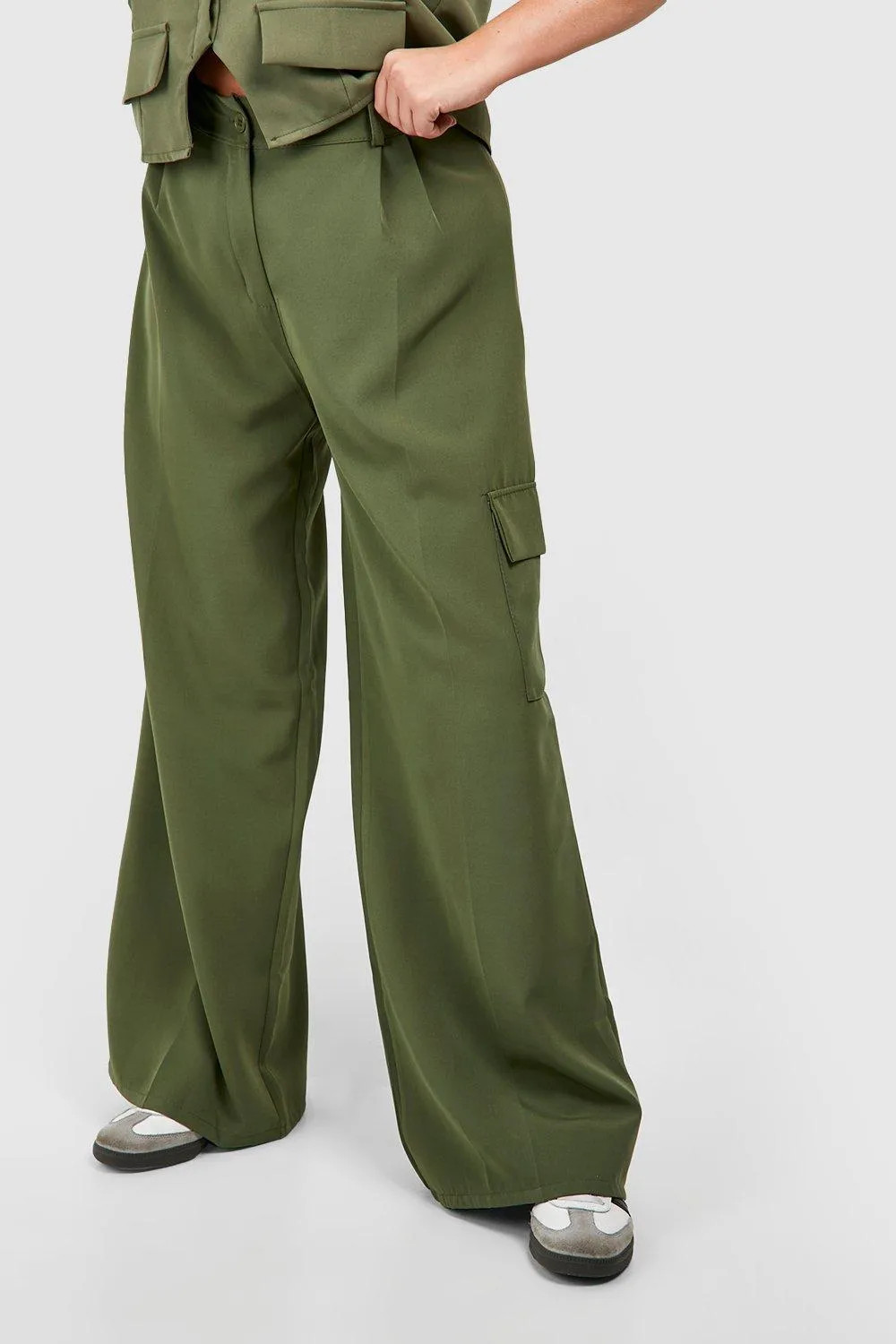 Plus Cargo Tailored Trouser | boohoo (US & Canada)