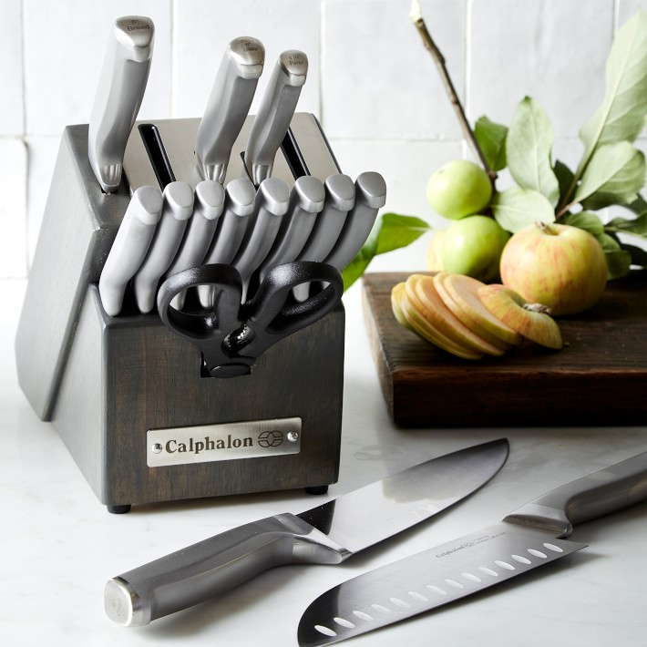 Calphalon Classic SharpIN Stainless-Steel Knives, Set of 15 | Williams-Sonoma