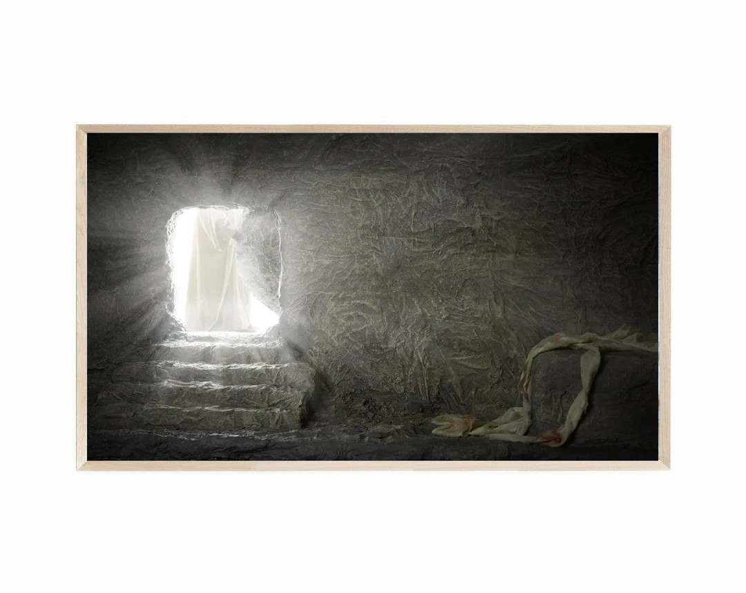 Samsung Frame TV Art Easter, Christ's Tomb, He is Risen, Christian Digital Download for TV, Resur... | Etsy (US)