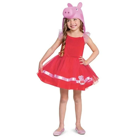 Peppa Pig Tutu Halloween Costume for Toddler, Size 2T, by Disguise | Walmart (US)