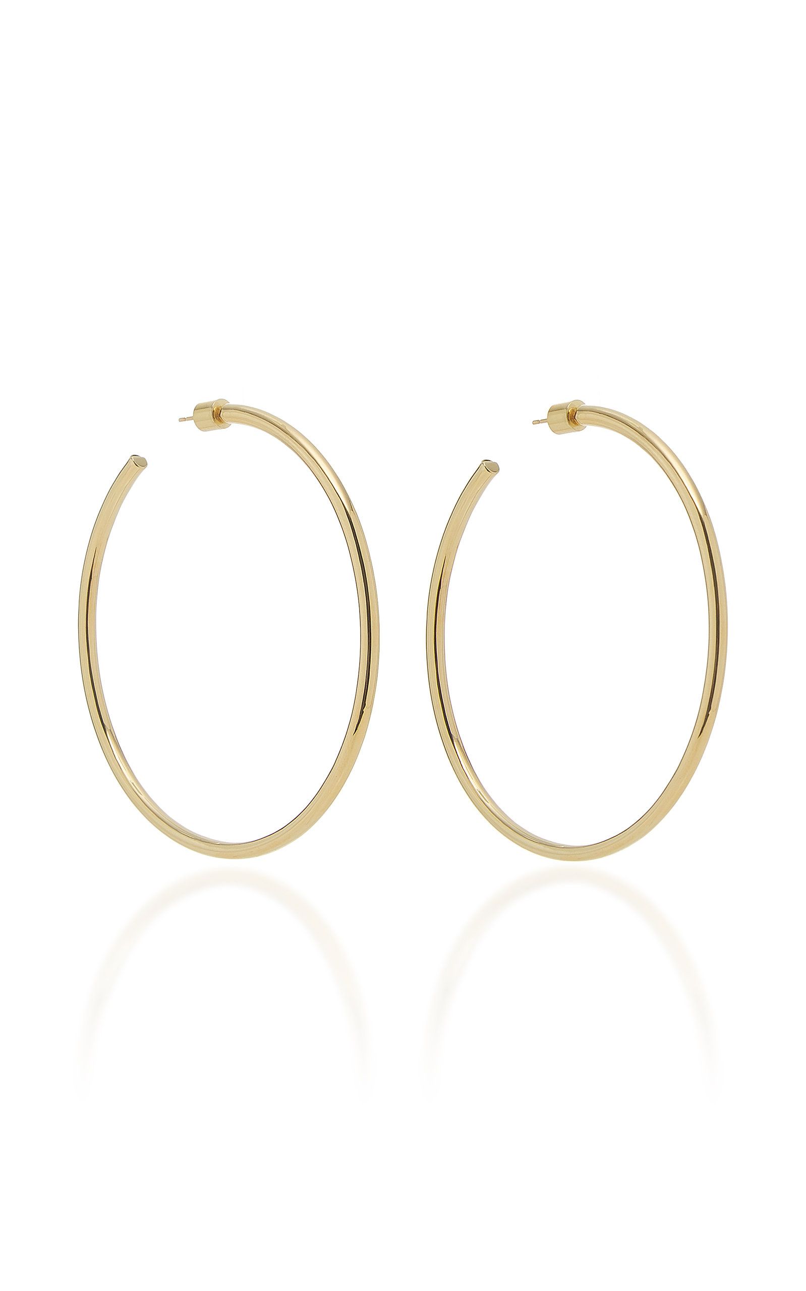 Classic 14K Rose Gold Hoop Earrings | Moda Operandi (Global)