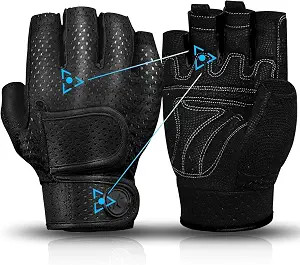 Workout Gloves Padded Weight Lifting Gloves for Men/Women, [3MM Gel] Fingerless Grip Gym Gloves F... | Amazon (US)